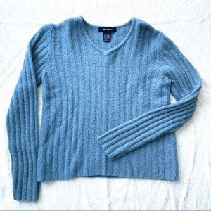 light blue sweater from The Limited